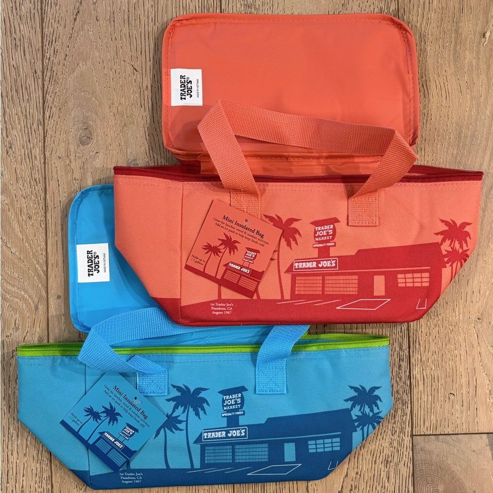 Trader Joe's Insulated Mini Tote Bags Set